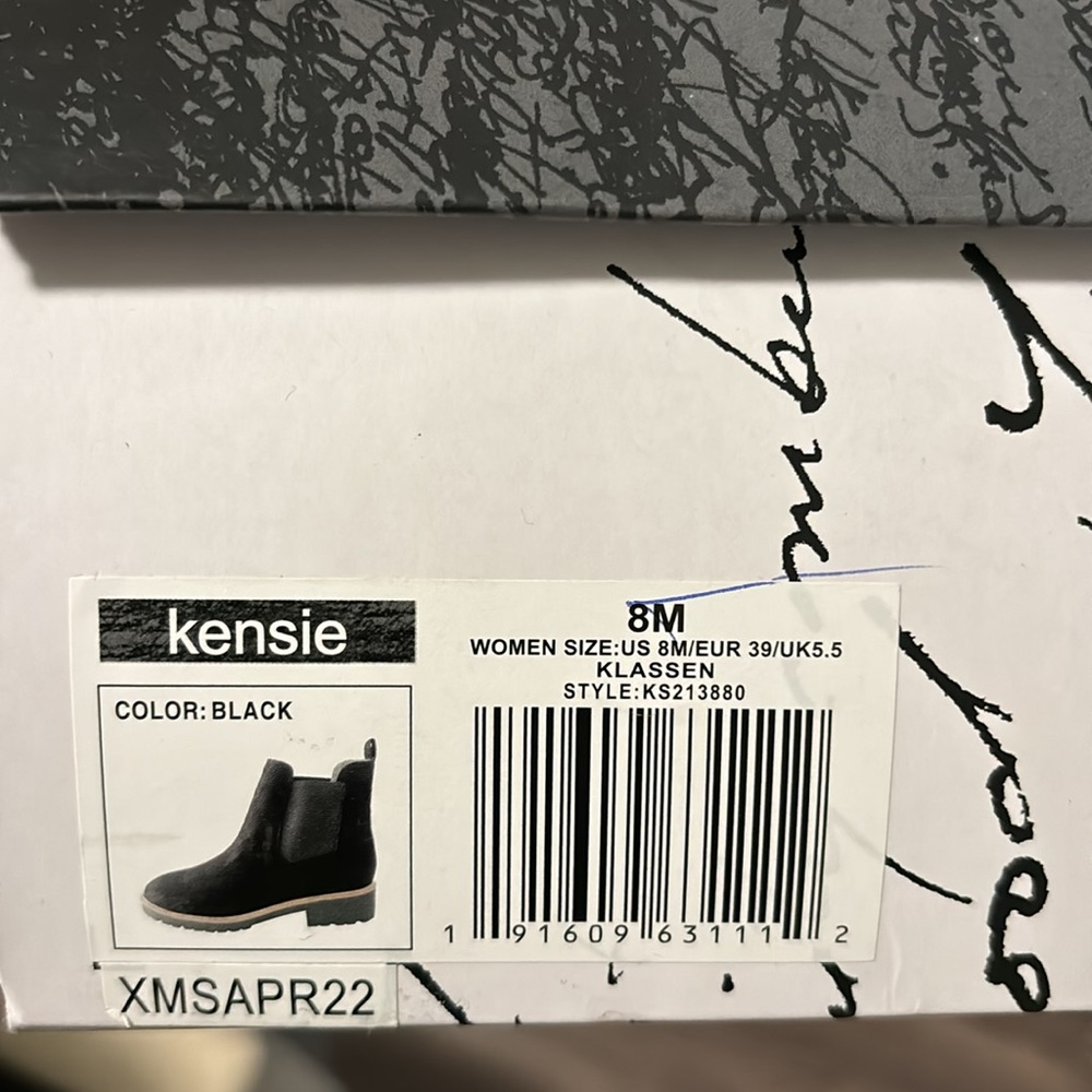 Kensie Black Boots Size 8 - Picture 11 of 11